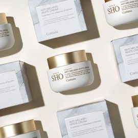 Coréana RODIN SHO Anti Melanin White Cream 50ml – Brightens Skin & Reduces Freckles with Niacinamide, Bisabolol & 7-Flower Patented Extract _ Made in KOREA